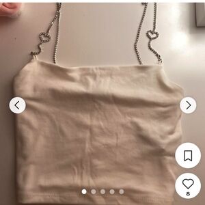 Forever young med tank off white ringtones with heart straps